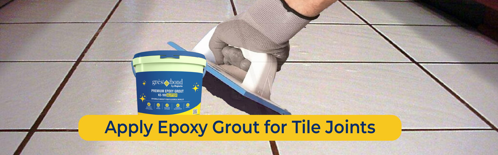 Apply Epoxy Grout for Tile Joints